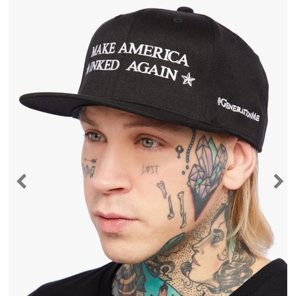 Unisex "Make America Inked Again" Snapback from Generation Me BNWOT - Picture 4 of 6